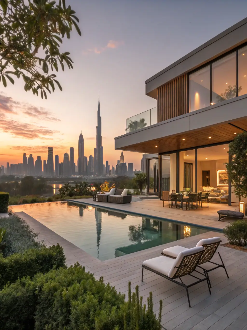 An aerial view of a stunning villa on Palm Jumeirah, highlighting its unique architecture and prime location, ideal for attracting potential sellers.